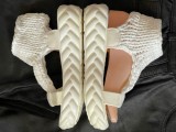 SANDALE ALBE SEXY DAMA VARA SUPERBE PLATFORME TRICOTAJ PIELE ECO SPORT CASUAL