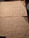 Scrisoare pe doua pagini scrisa &icirc;n &icirc;ntregime olograf și semnata de pictorul Jean Steriadi