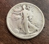 C50 - Moneda foarte veche - America - half dollar - 1918