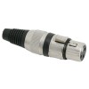 Solcu XLR 3 poli cu lipire cu fleaca de prindere protectie pentru cablu, Generic