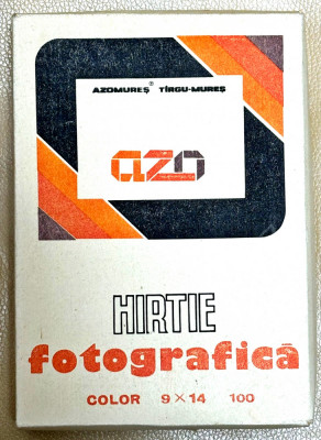 Hartie fotografica color + alb negru AZO 9x14cm 100 buc./pachet 1991 foto