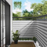 vidaXL Ecran de balcon Gri deschis și alb. 120 x 200 cm 42030956
