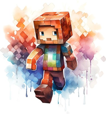 Sticker decorativ, Minecraft, Maro, 1376STK-6 foto