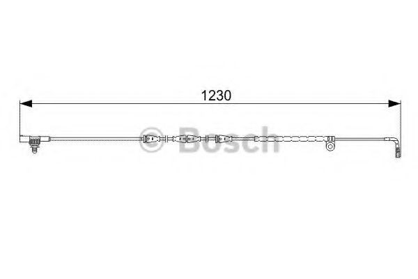 Senzor de avertizare,uzura placute de frana LAND ROVER RANGE ROVER SPORT (LS) (2005 - 2013) BOSCH 1 987 473 022