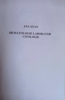 Hematologie Laborator Citologie Ana Stan foto