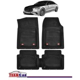 Covorase Auto TeamCar&reg; Tip Tavita Compatibile Mercedes-Benz S-Class W223 (2020&ndash;prezent) Negru Material Rezistent, Cauciuc