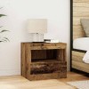 VidaXL Noptieră cu sertar Lemn vechi 50 x 40 x 45 cm Lemn compozit 862180