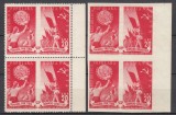 ROMANIA 1949 LP 257 LP 257 a PRIETENIA ROMANO-SOVIETICA PERECHE SERII MNH
