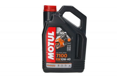 (PL) Ulei de motor 4T 4T MOTUL 7100 SAE 10W40 4L SN JASO MA-2 ESER Sintetic foto