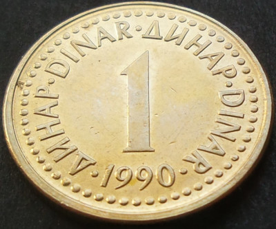 Moneda 1 DINAR - RSF YUGOSLAVIA, anul 1990 *cod 1551 foto