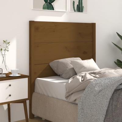 Tăblie de pat, maro miere, 96x4x100 cm, lemn masiv de pin foto