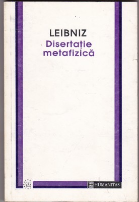 bnk ant Leibniz - Disertatie metafizica foto