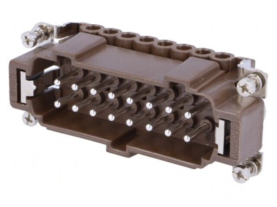Conector HDC tată 16PE 16A 500V 180&amp;deg;C foto