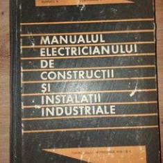 Manualul electricianului de constructii si instalatii industriale Canescu T.