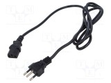 Cablu IEC C13 mamă 1,8m 3x0,75mm2 PVC NBR 14136 - POS