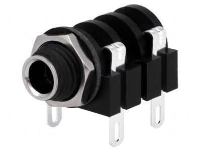 Soclu Jack 6,3mm Mono 2 Pini 90&amp;deg; Lipire foto