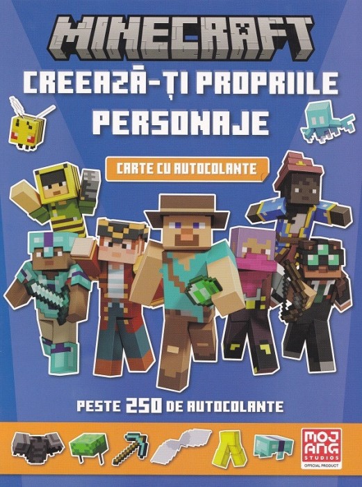 Minecraft. Creeaza-Ti Propriile Personaje. Carte Cu Autocolante, - Editura DPH