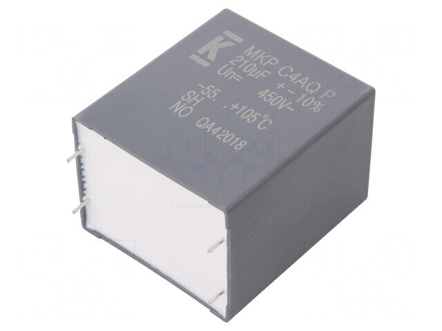 Condensator DC-Link 210uF THT Polipropilenă ESR 1,8m&Omega;