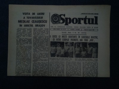 ZIARUL SPORTUL 31 AUGUST 1982 foto