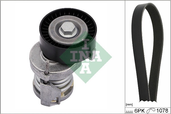 INA 529 0103 10 Set curea transmisie cu caneluri