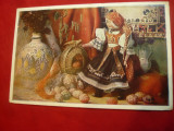 Ilustrata Arta Populara Cehoslovaca - Export, Necirculata, Printata