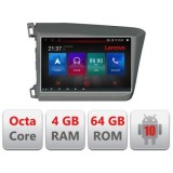 Navigatie Honda Civic 2012-2015 E-132 Octa Core cu Android Radio Bluetooth Internet GPS WIFI DSP 4+64GB 4G CarStore Technology