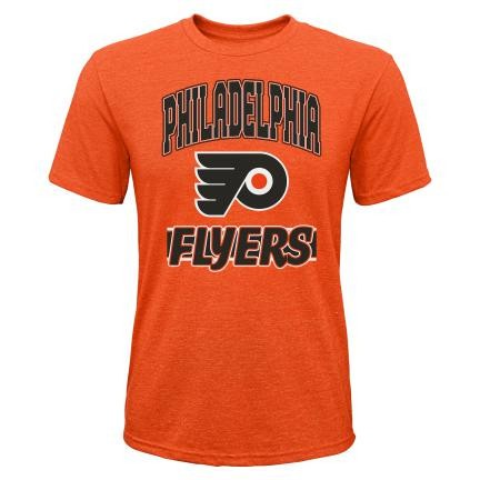 Philadelphia Flyers tricou de copii All Time Great Triblend orange - Dětsk&eacute; L (13 - 14 let)