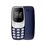 Mini Telefon Dual SIM cu Radio FM si Bluetooth, 68x28x12mm, Albastru