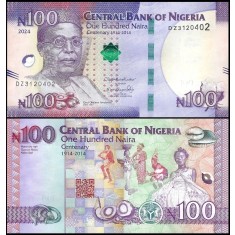Nigeria 2024 - 100 naira, necirculata