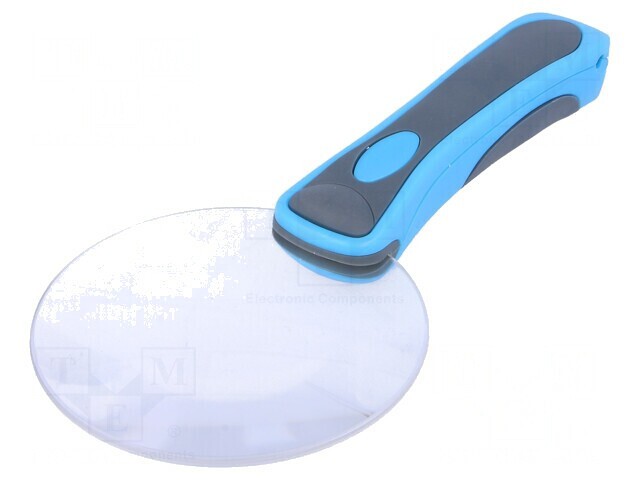 Lupă Manuală cu LED, Mărire 2x, Lentilă 88mm