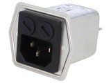 Conector de alimentare AC soclu tată 6A 250VAC IEC 60320
