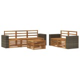 vidaXL Seturi de canapele Lemn Solid de Acacia 3384035