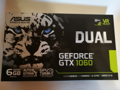 Placa video Asus nVidia DUAL GeForce GTX 1060 6GB DDR5 192-bit ca NOU foto