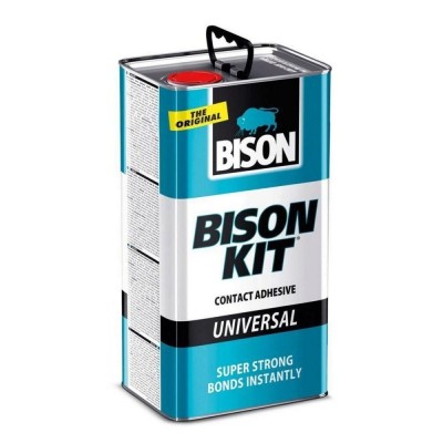 Adeziv de contact universal, Bison Kit, alb, 4.5 L foto