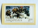 Albania 1969 Aniversarea a 25-a de la Eliberare Bătălia de la Tenda e Qypit colita Neperforată 2.05L MH cu Șarnieră - A183