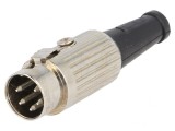 Mufă DIN 5 PIN 240&deg; pe cablu 34V