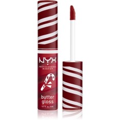 NYX Professional Makeup Holiday Butter Gloss lip gloss culoare 01 Peppermint Swirl 8 ml foto