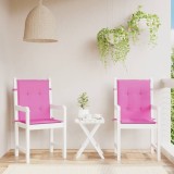 Gossi perne pentru scaune cu spatar mic, 2 buc., roz, textil