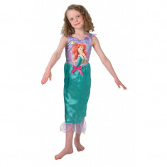 Costum Ariel Storytime, 116 x 53 cm, catifea, marime M, 5-6 ani foto