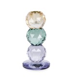 Sfesnic lumanare cristal multicolor Elrik &Oslash;7x13,5h