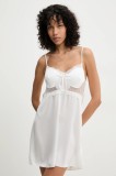 Answear Lab camasa de noapte femei, culoarea alb, dantela