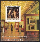 Sao Tome și Principe 2003 - Sankt Petersburg-Aniversarea a 300 de ani,Colita,MNH, Nestampilat