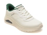 Cumpara ieftin Pantofi sport SKECHERS albi, UNO FLEX, din material textil