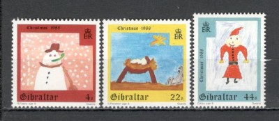 Gibraltar.1988 Nasterea Domnului-Desene de copii SG.20 foto