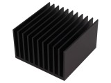 Radiator Extrudat cu Aripioare Negru 100x100x60mm