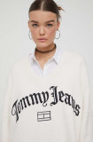 Cumpara ieftin Tommy Jeans pulover femei, culoarea bej DW0DW16530