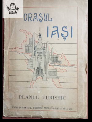 Iasi planul turistic 1965 foto