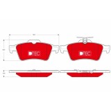 Set placute frana spate TRW Cadillac Cts 2007-; Citroen C5 2008-; Ford Focus III 2010- Mazda 5 2005-; Nissan Primera 2002- Opel Signum Vectra C Peuge