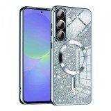Husa MagSafe pentru Samsung Galaxy A56 A566 / A36 A366, Techsuit, Luxury Glitter, Bleu