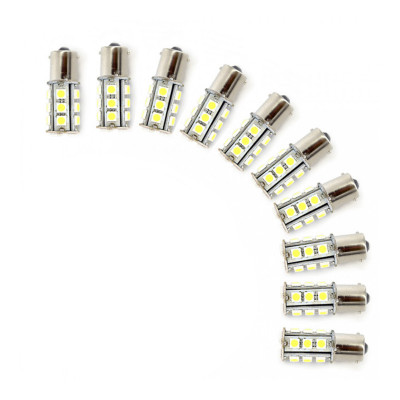 Bec LED pentru frana Carguard, 5 W, 290 lm, 12 V, tip SMD, 18 LED-uri, Alb xenon foto